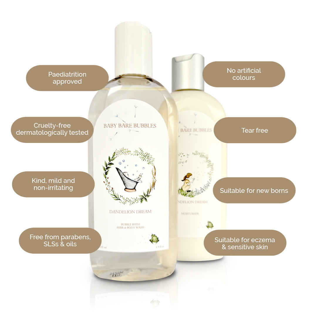 Luxury Shampoo, Body Wash, Bubble Bath & Moisturiser Set