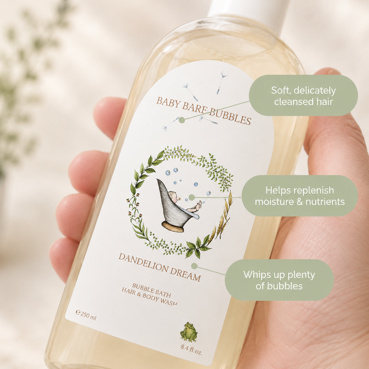 3 Pack - Luxury Shampoo, Body Wash & Bubble Bath - 250ml