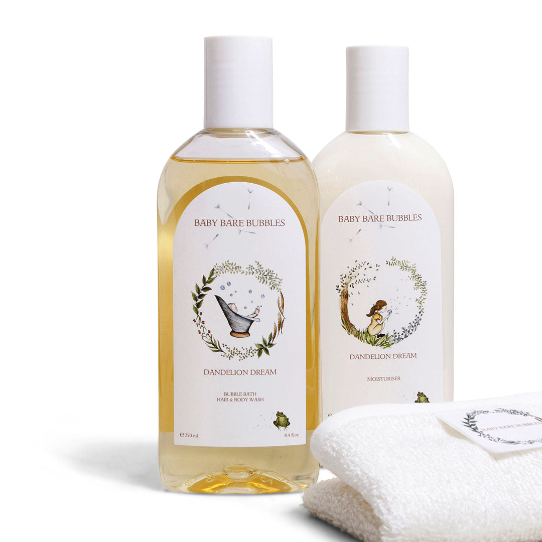 Luxury Shampoo, Moisturiser & Bamboo Washcloth Set