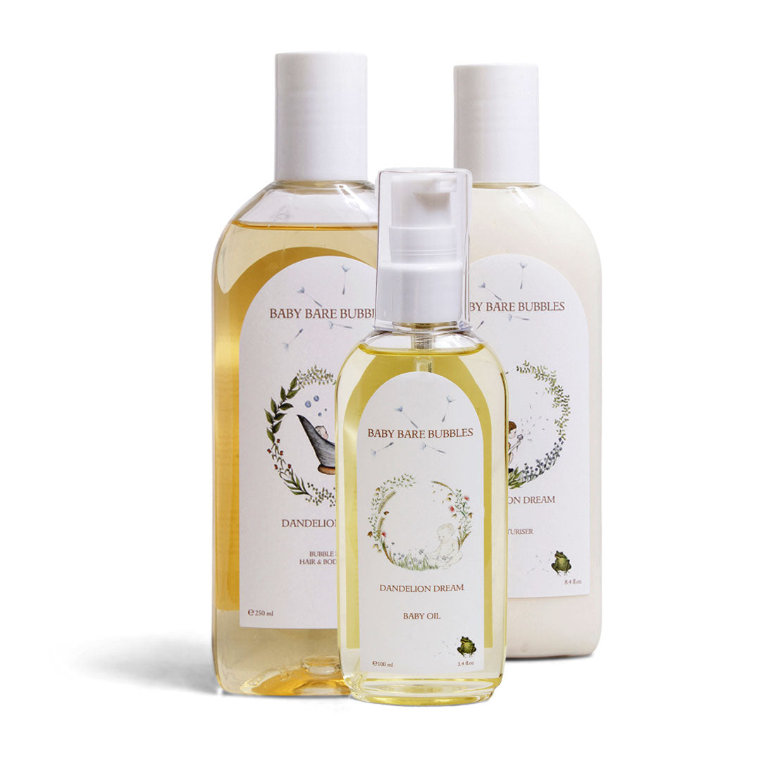 Luxury Shampoo, Body Wash, Bubble Bath, Moisturiser & Baby Oil Set